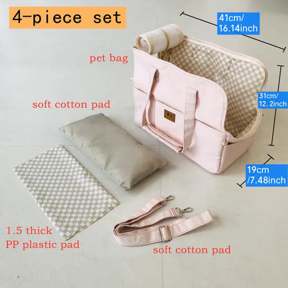 Portable Pet Cat ShoulderHandbag Pet Dog Carrier Bag Car Seat Nonslip