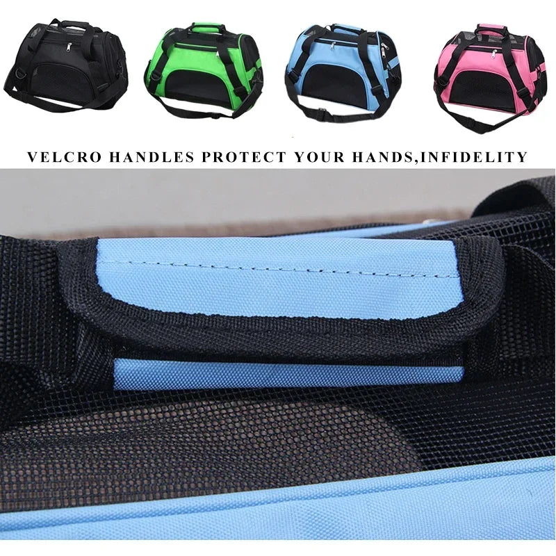 Portable Dog Cat Carrier Bag Pet Puppy Travel Bags Breathable Mesh